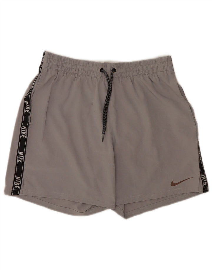 Pantalones cortos deportivos con estampado gráfico de poliéster color gris medio para hombre Nike