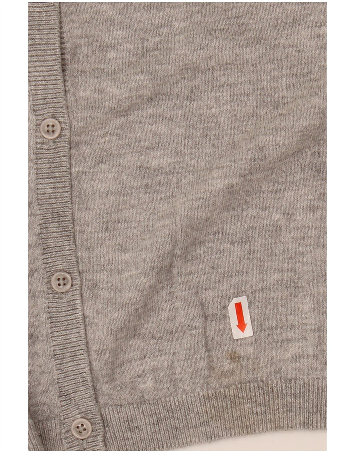 GANT Cárdigan para mujer, talla 10, algodón gris pequeño
