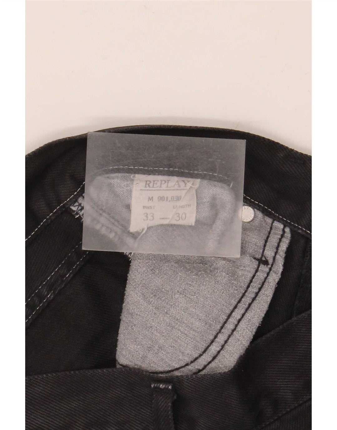 Vaqueros rectos para hombre Replay W33 L30 Black