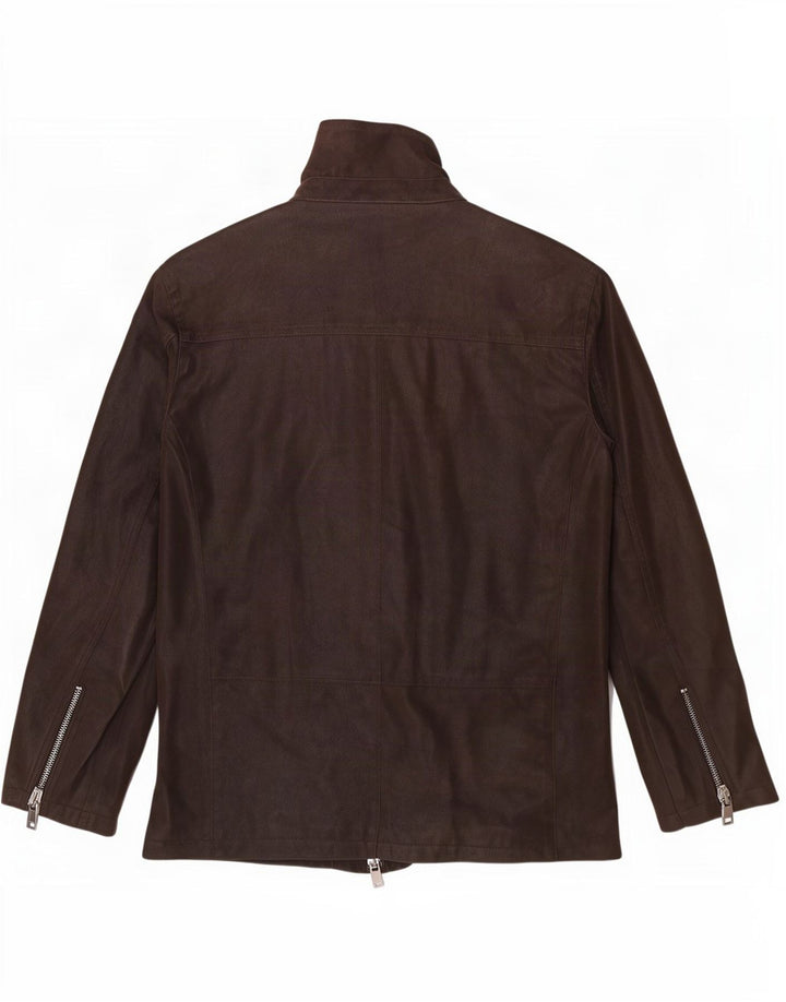 Rino & Pelle Chaqueta de piel sintética para hombre IT 52 XL Poliéster marrón