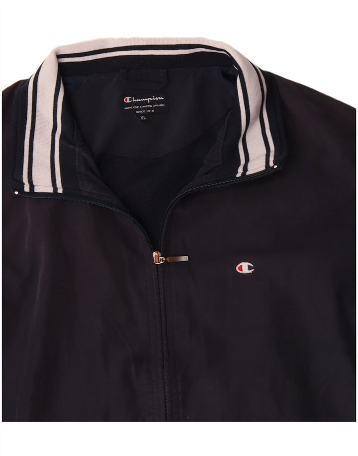 Champion Chaqueta de chándal para hombre XL Poliéster azul marino