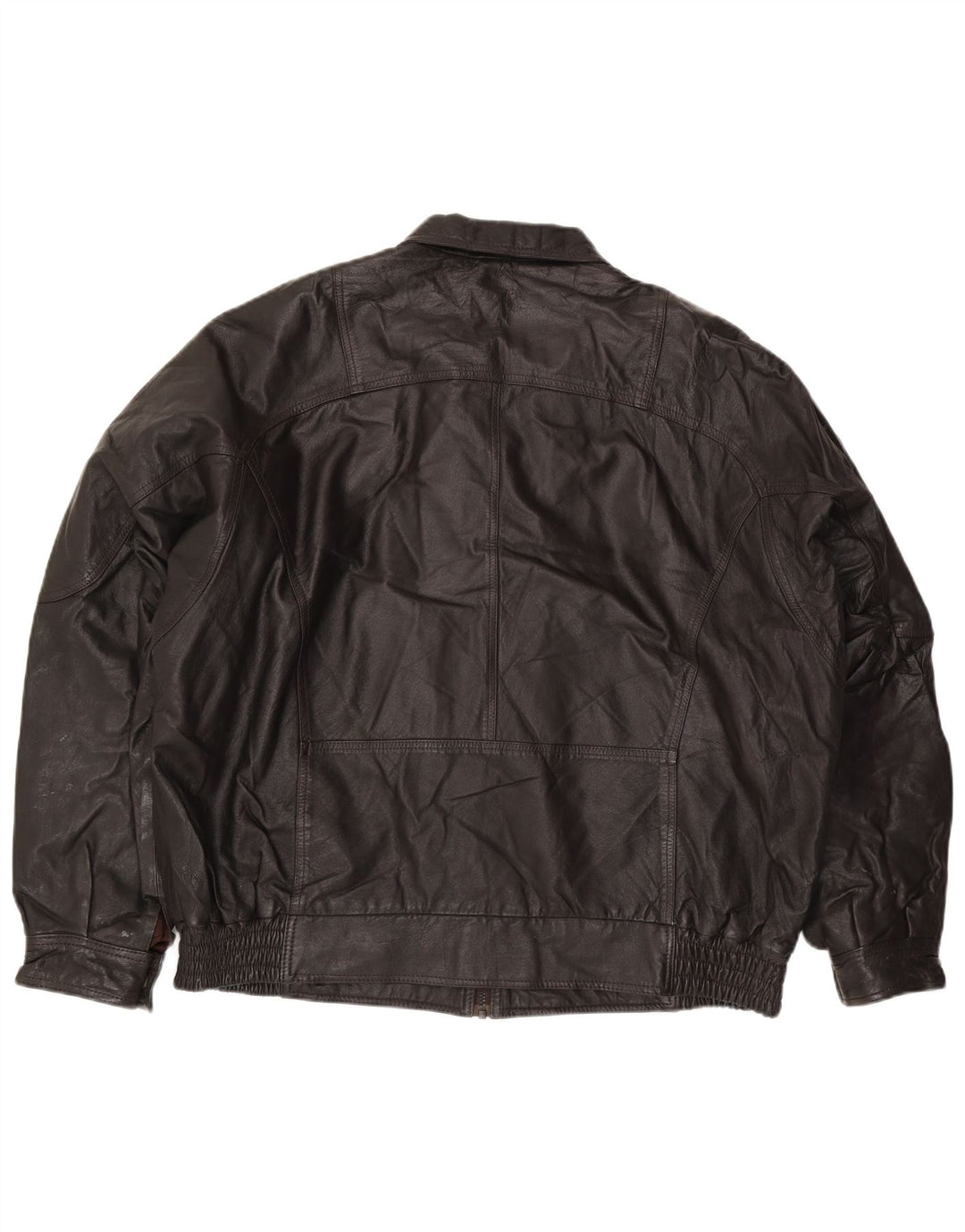 C&A Chaqueta de cuero para hombre IT 58 4XL Cuero marrón