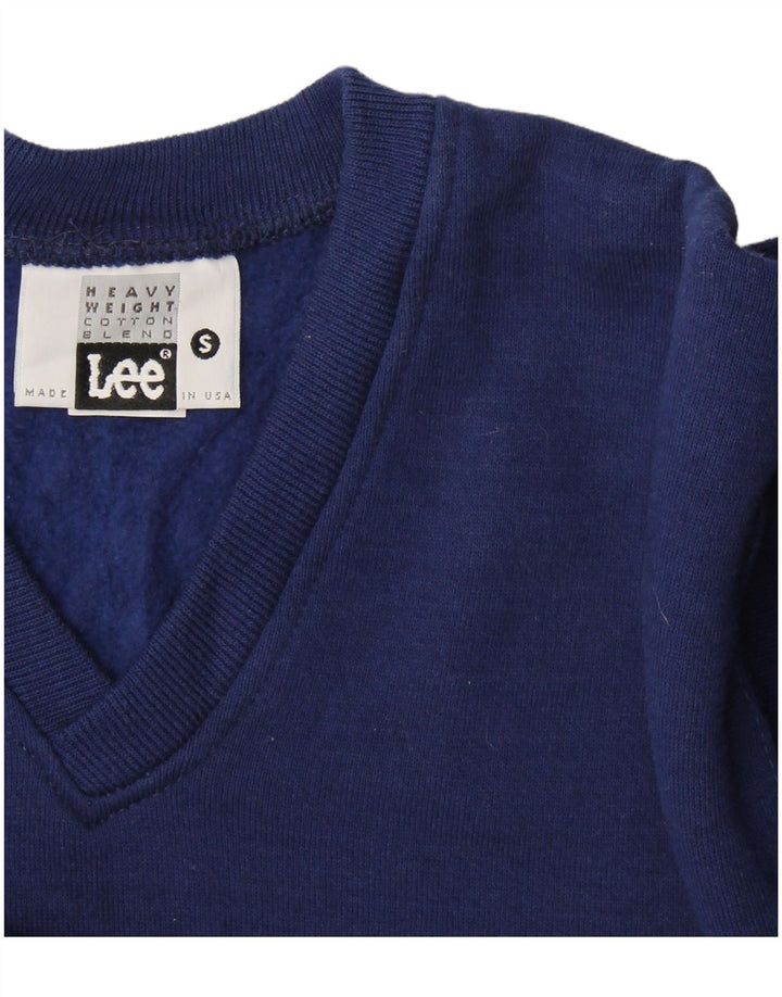 Lee Mens Sudadera Jumper Small Azul Marino Algodón