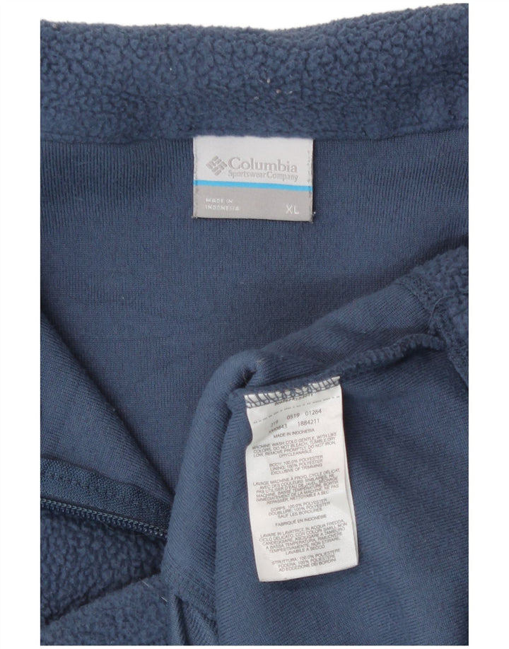 Columbia Chaqueta polar para hombre ES 42 XL Poliéster azul marino