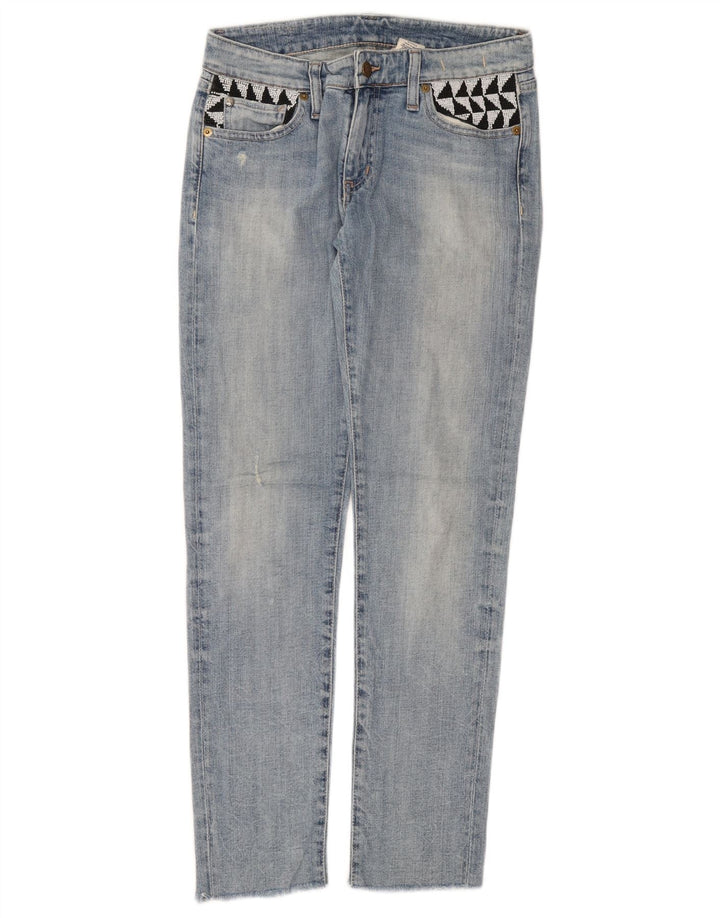 RALPH LAUREN Vaqueros ajustados para mujer W27 L28 Algodón azul