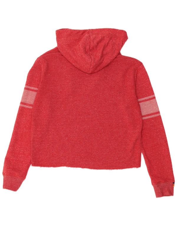 Superdry Osaka Graphic - Jersey con capucha extragrande para mujer, talla S, color rojo