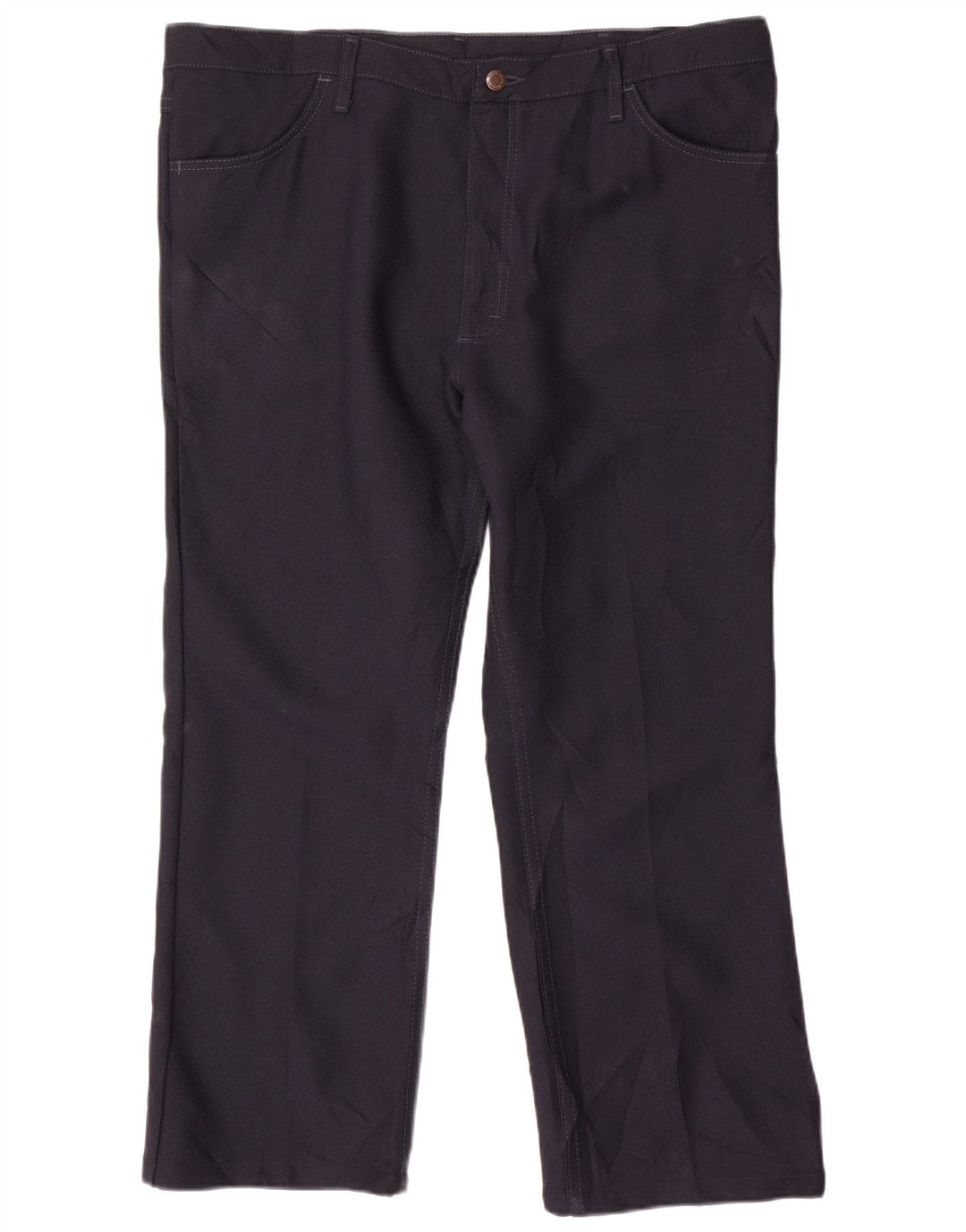 WRANGLER Pantalón casual recto para hombre W40 L27 Azul marino Poliéster