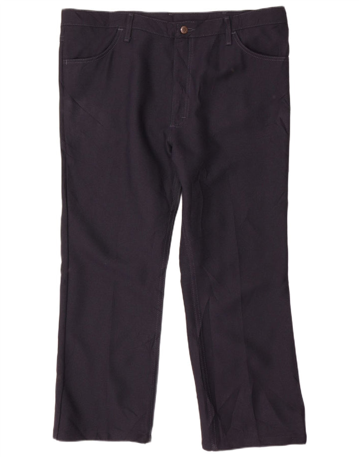 WRANGLER Pantalón casual recto para hombre W40 L27 Azul marino Poliéster