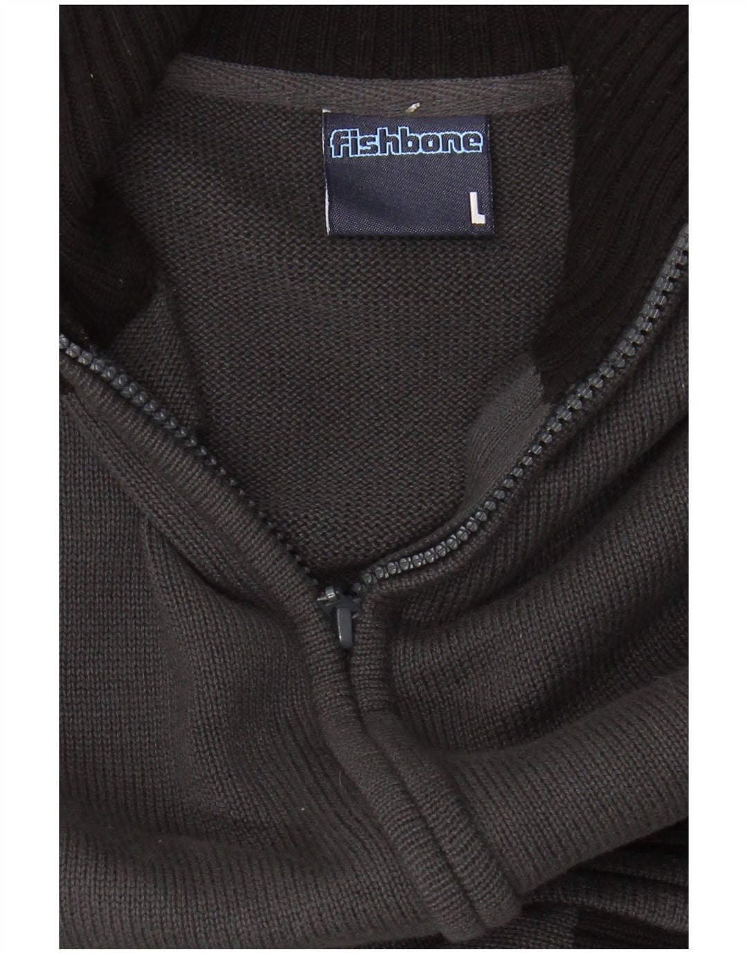 FISHBONE Mens Cardigan Sweater Large Multicoloured Colourblock