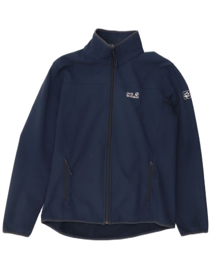 JACK WOLFSKIN Chaqueta de chándal para hombre UK 36/38 Small Azul marino Poliéster