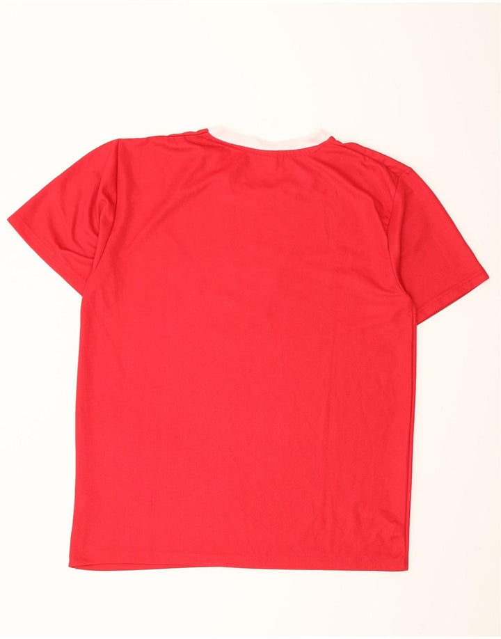 Umbro Camiseta gráfica para mujer Top UK 46 Grande Poliéster rojo