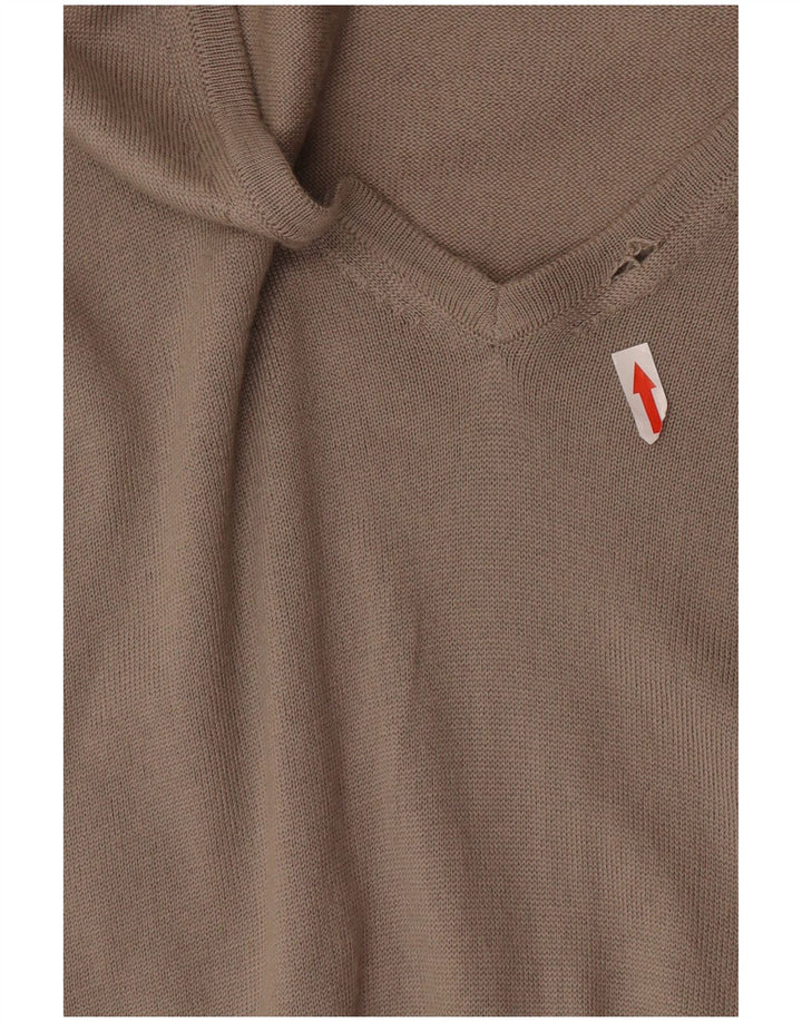 Marks & Spencer Jersey Autograph con Cuello en V para Hombre XL Lana Beige