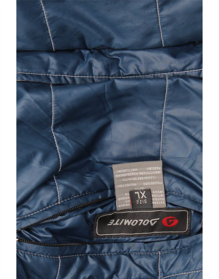 Dolomite Chaqueta acolchada con estampado gráfico para mujer UK 40 XL Bloque de color azul