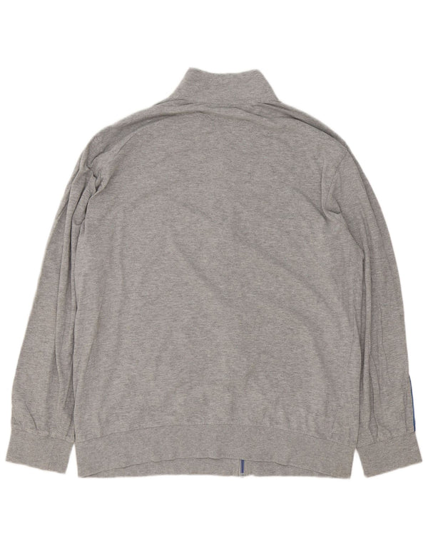 Lotto Hombre Chándal Top Chaqueta 2XL Gris Colorblock Algodón