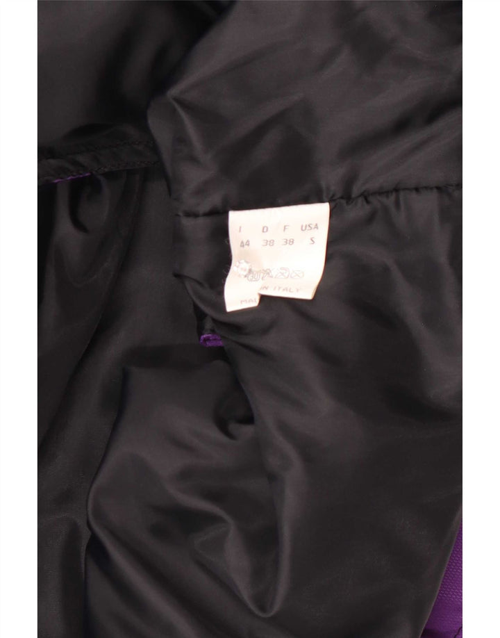 Chaleco Vintage Mujer Oversize IT 44 Poliamida Geométrica Púrpura Mediana