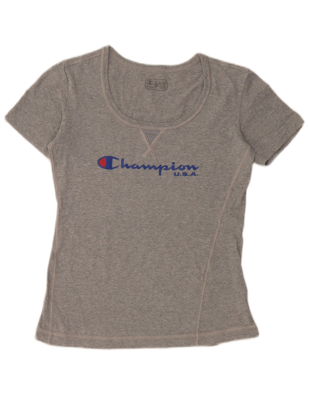 CHAMPION Camiseta gráfica para mujer Top UK 12 Gris medio