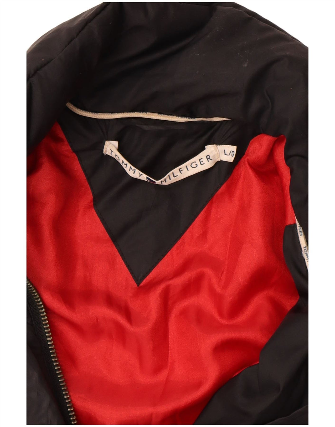 Tommy Hilfiger Chaqueta acolchada para mujer UK 46 Grande Poliéster negro