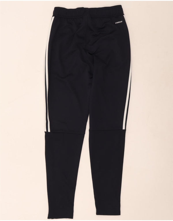 Adidas Mujer Aeroready Chándal Pantalones UK 10 Pequeño Azul Marino Poliéster