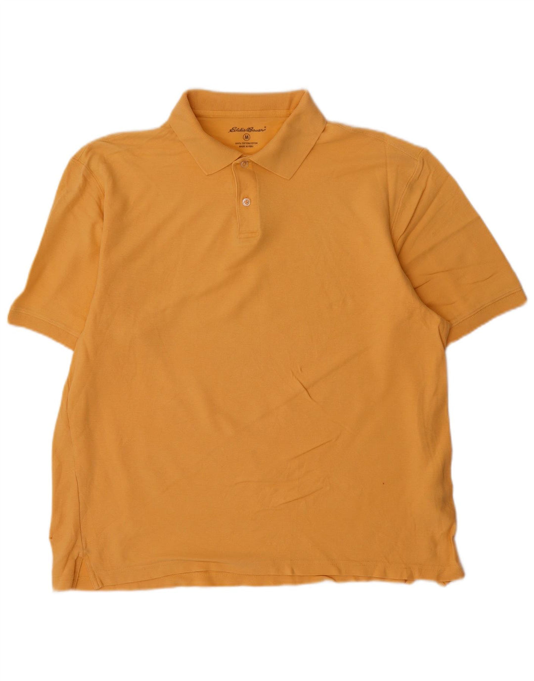 Eddie Bauer Polo Hombre Algodón Amarillo Medio