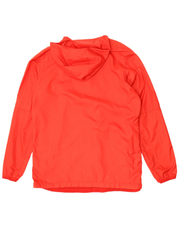 Nike - Chaqueta impermeable con capucha para hombre, talla 40, poliéster rojo grande