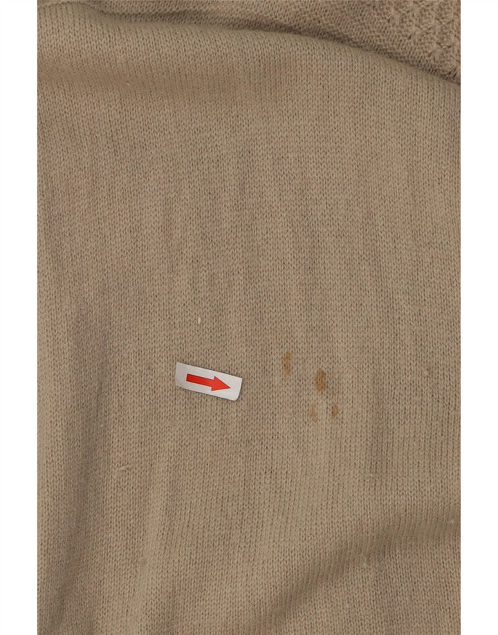 Crew Clothing - Jersey con cuello y botones para hombre, talla XL, lana de cordero gris