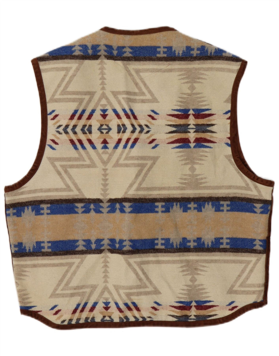 MULTIBLU Chaleco para hombre UK 40 Large Beige Fair Isle