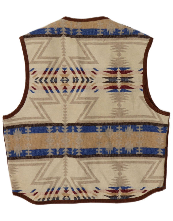 MULTIBLU Chaleco para hombre UK 40 Large Beige Fair Isle