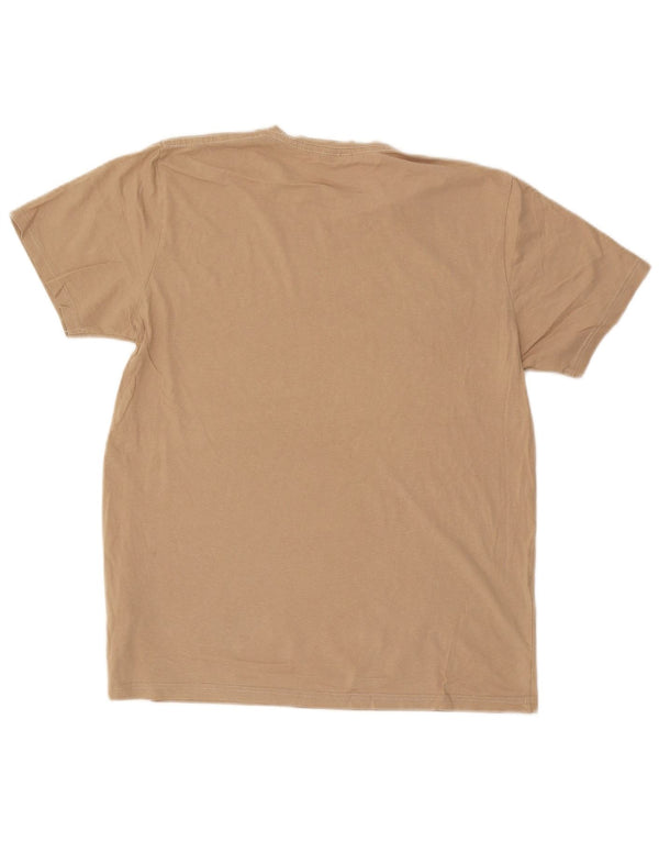 Jack & Jones Hombre Camiseta Gráfica Top XL Algodón Beige