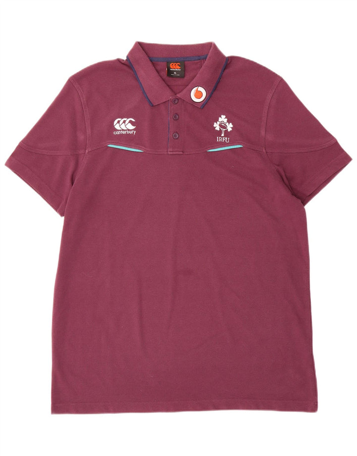 CANTERBURY Polo IRFU para hombre XL Poliéster morado