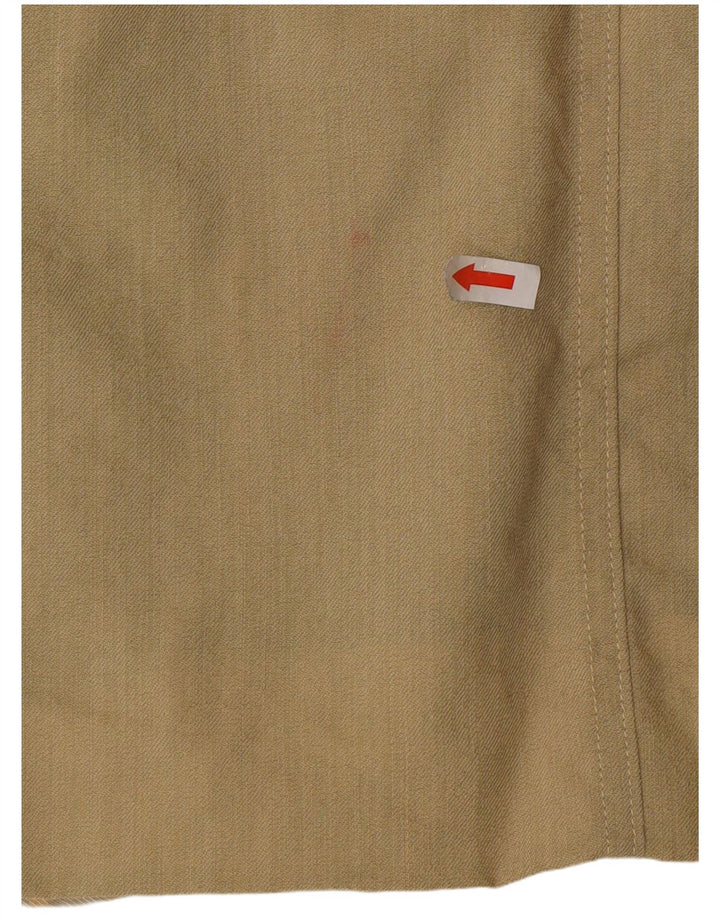 Marella Chaqueta tipo blazer extragrande con 5 botones para mujer UK 10 Small Khaki Wool
