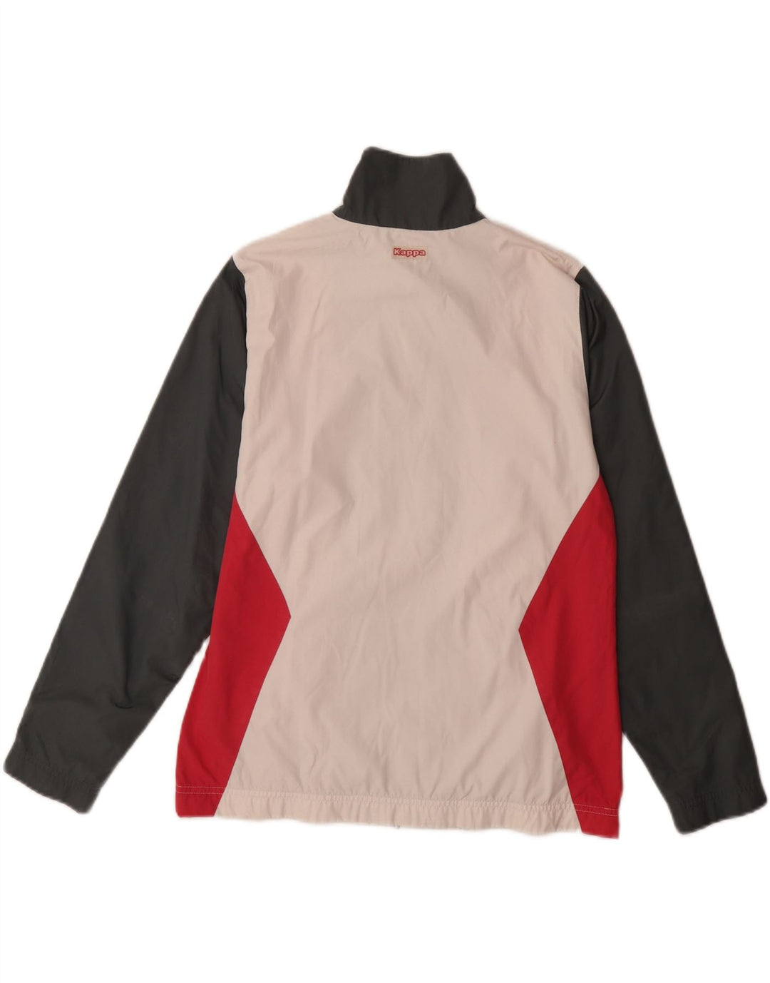 KAPPA Hombre Chándal Top Chaqueta Small Blanco Colorblock Poliéster