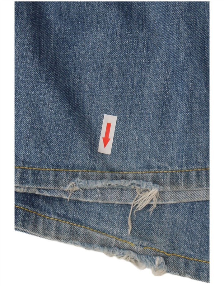 Replay Vaqueros rectos desgastados para hombre W34 L30 Algodón azul