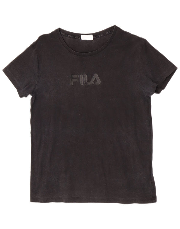 Fila Camiseta gráfica para niños 11-12 años Algodón negro