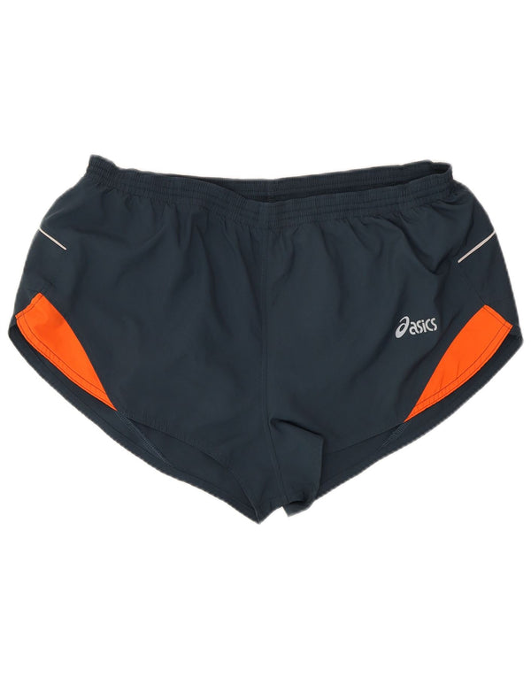 Asics - Pantalones cortos deportivos para mujer, talla 40, talla grande, poliéster, color gris