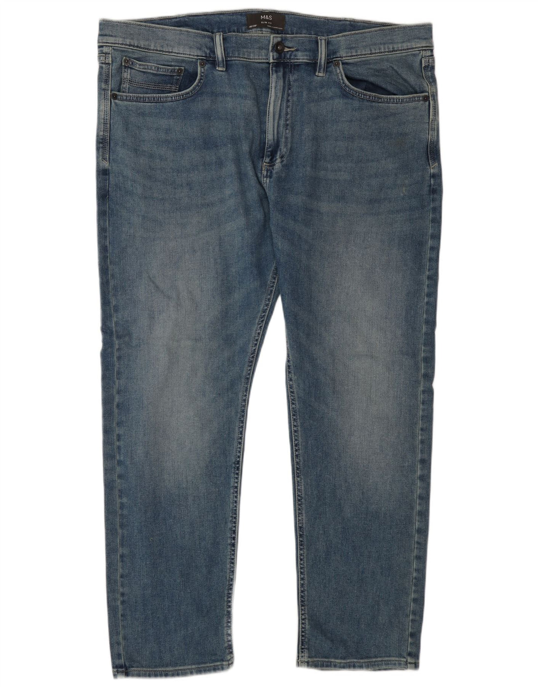 Marks & Spencer Jeans ajustados para hombre W40 L29 Algodón azul
