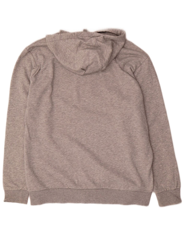 Kappa Hombre Sudadera Con Capucha Gráfica Jersey XL Algodón Moteado Gris