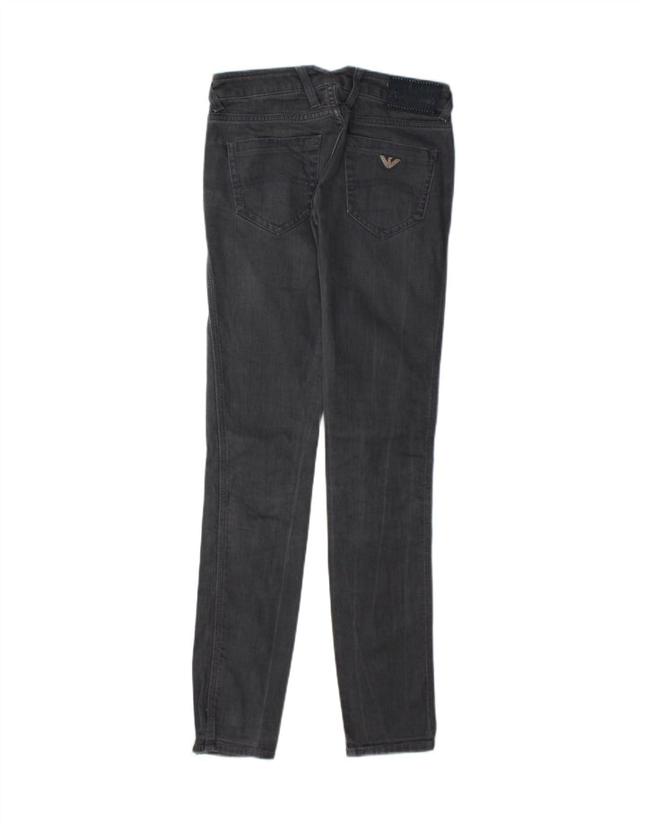 ARMANI Womens Skinny Jeans W25 L31 Grey Vintage Armani and Second-Hand Armani from Messina Hembry 