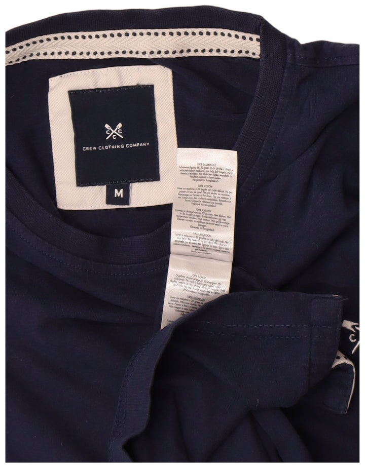 Crew Clothing Camiseta para hombre Top Medium Azul marino Algodón
