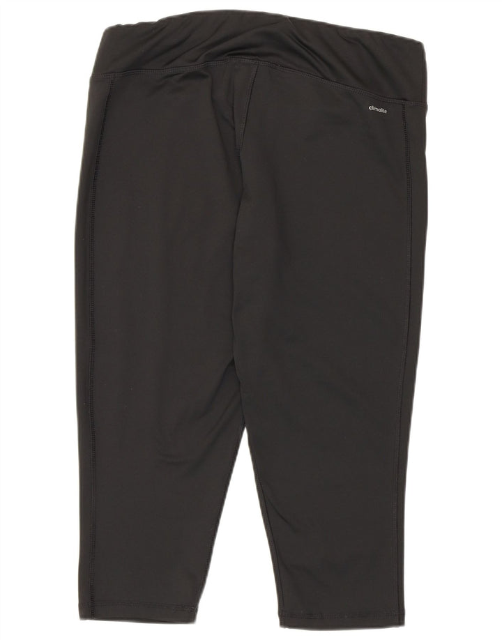Adidas Mujer Climalite Capri Leggings UK 16/18 Grande Negro Poliéster