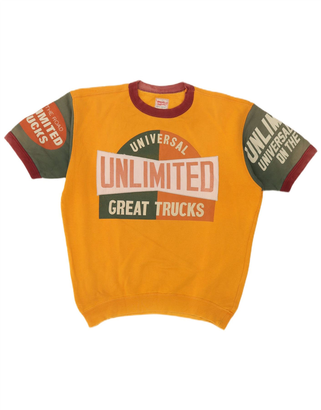 Unlimited Sudadera De Manga Corta Jumper Medium Yellow Colorblock