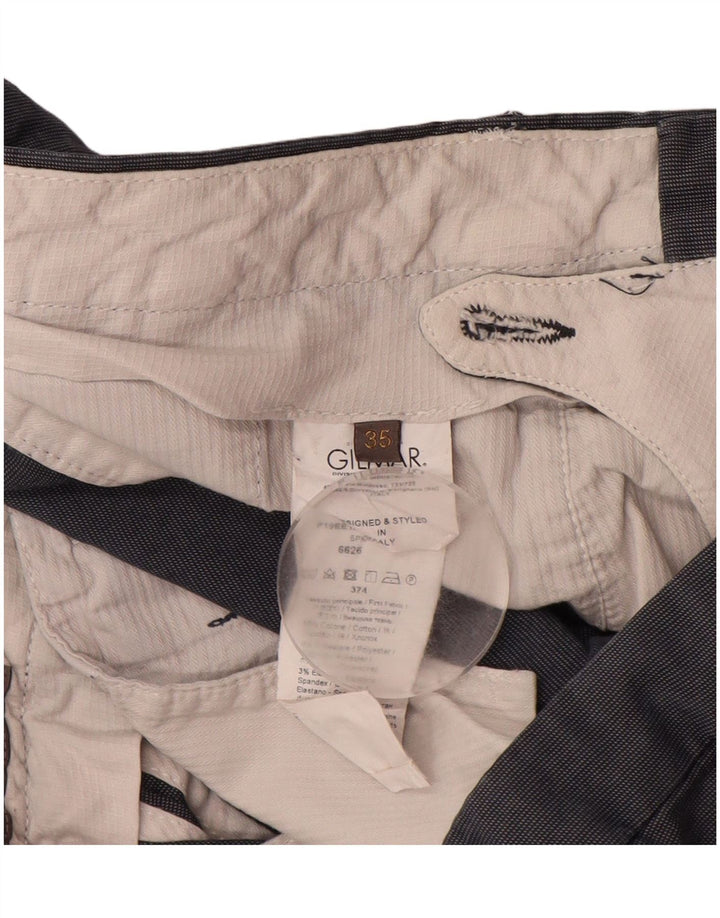 SIVIGLIA Pantalón chino recto para hombre W35 L32 Algodón azul marino