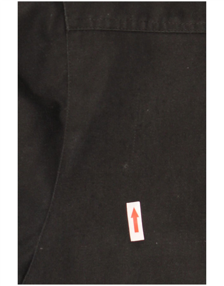 Vintage mujer Sherpa chaqueta Reino Unido 20 2XL negro