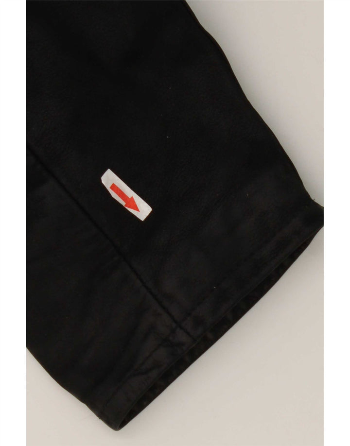 Chaqueta de cuero vintage para hombre Reino Unido 42 XL cuero negro