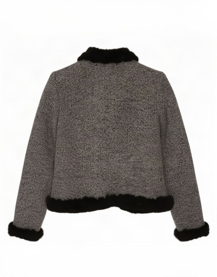 Gai Mattiolo Chaqueta Blazer para Mujer IT 44 Lana Gris Medio