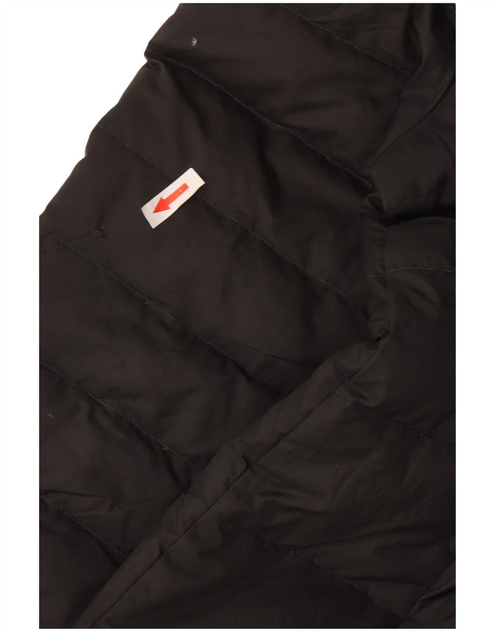 Nike - Chaqueta acolchada con capucha para mujer, talla 40, color gris medio