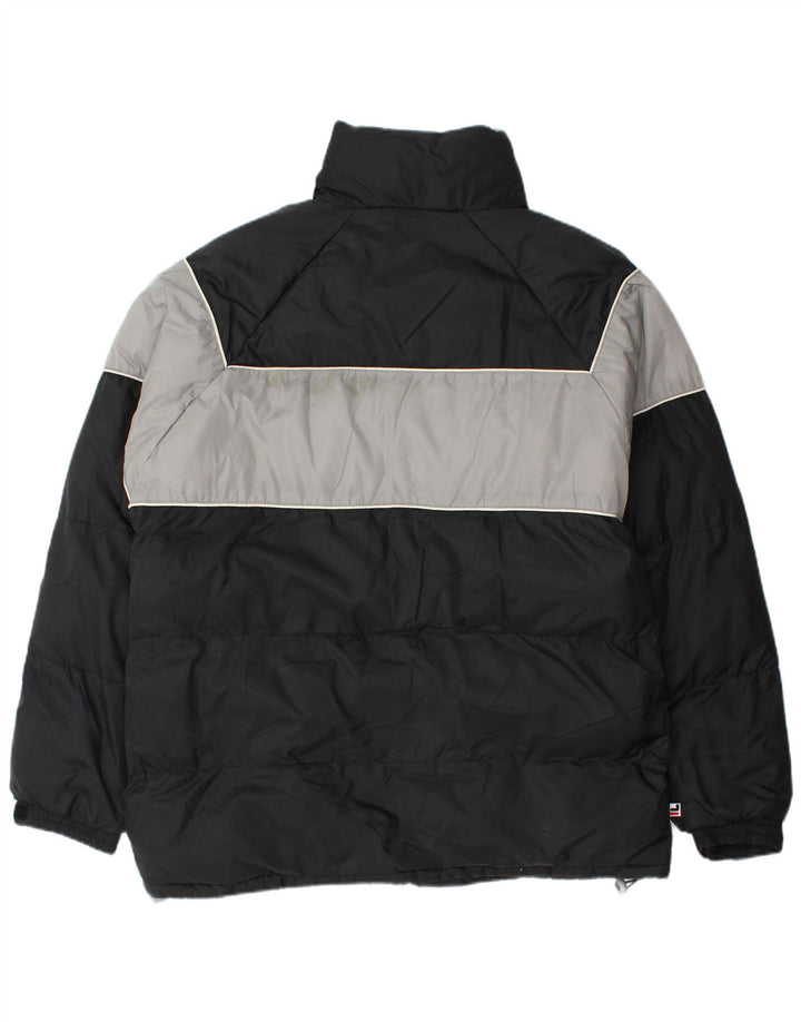 Fila Chaqueta acolchada para hombre UK 40 Large Nylon color block negro