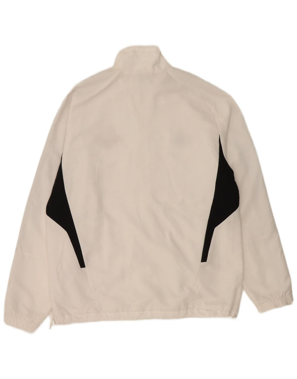 Adidas - Chaqueta de chándal para hombre, talla 42/44, poliéster, color blanco
