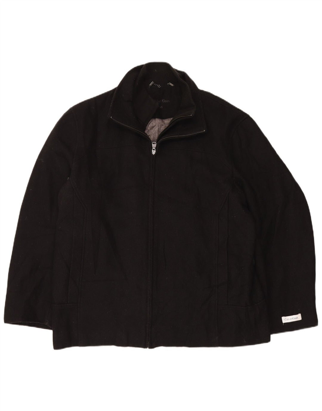 Calvin Klein Chaqueta Bomber para Hombre UK 40 Grande Lana Negra