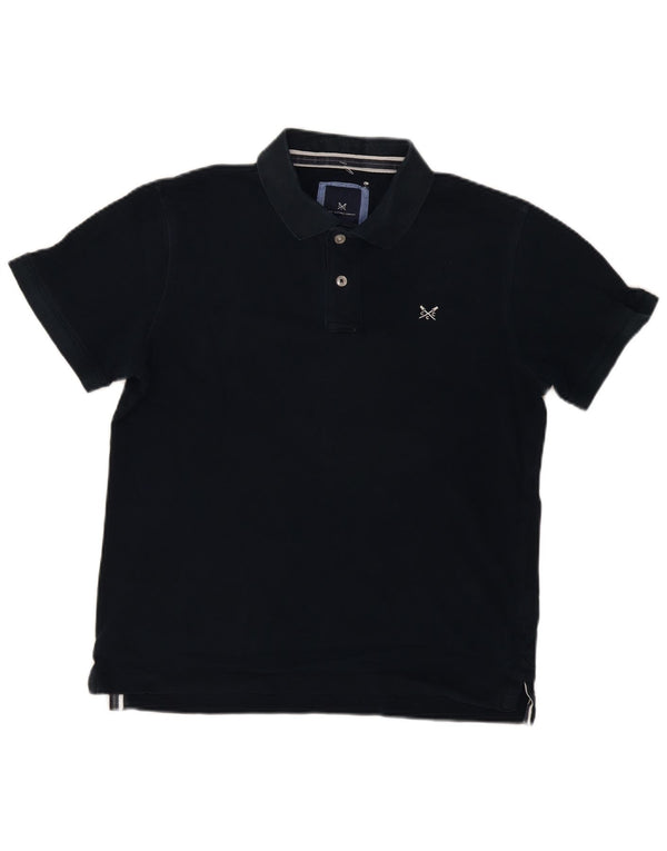 CREW CLOTHING Polo para hombre de algodón azul marino mediano