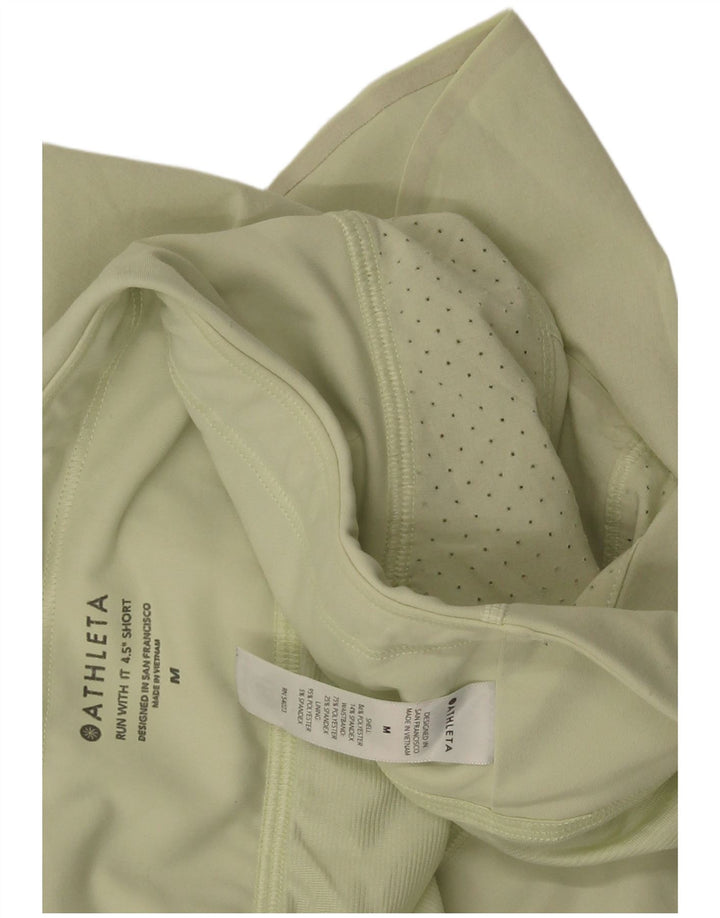 Athleta Pantalones cortos deportivos para mujer UK 44 Poliéster verde medio
